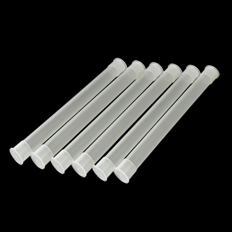 Bath Salts Jar - 100pack Clear Plastic Tubes,6'' Long Round