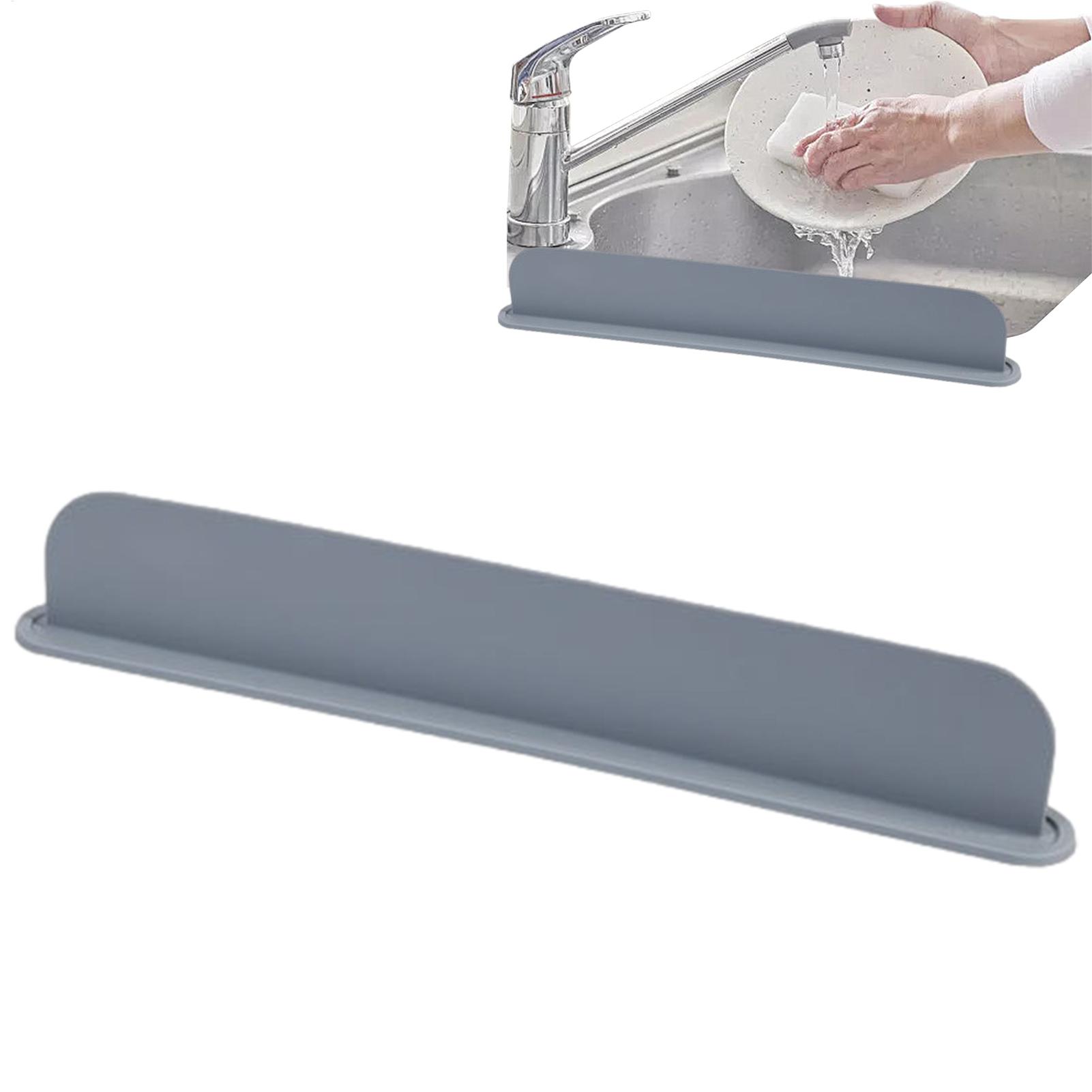 Home Bathroom Sink - Silicone Sink Splash Guard with Suction