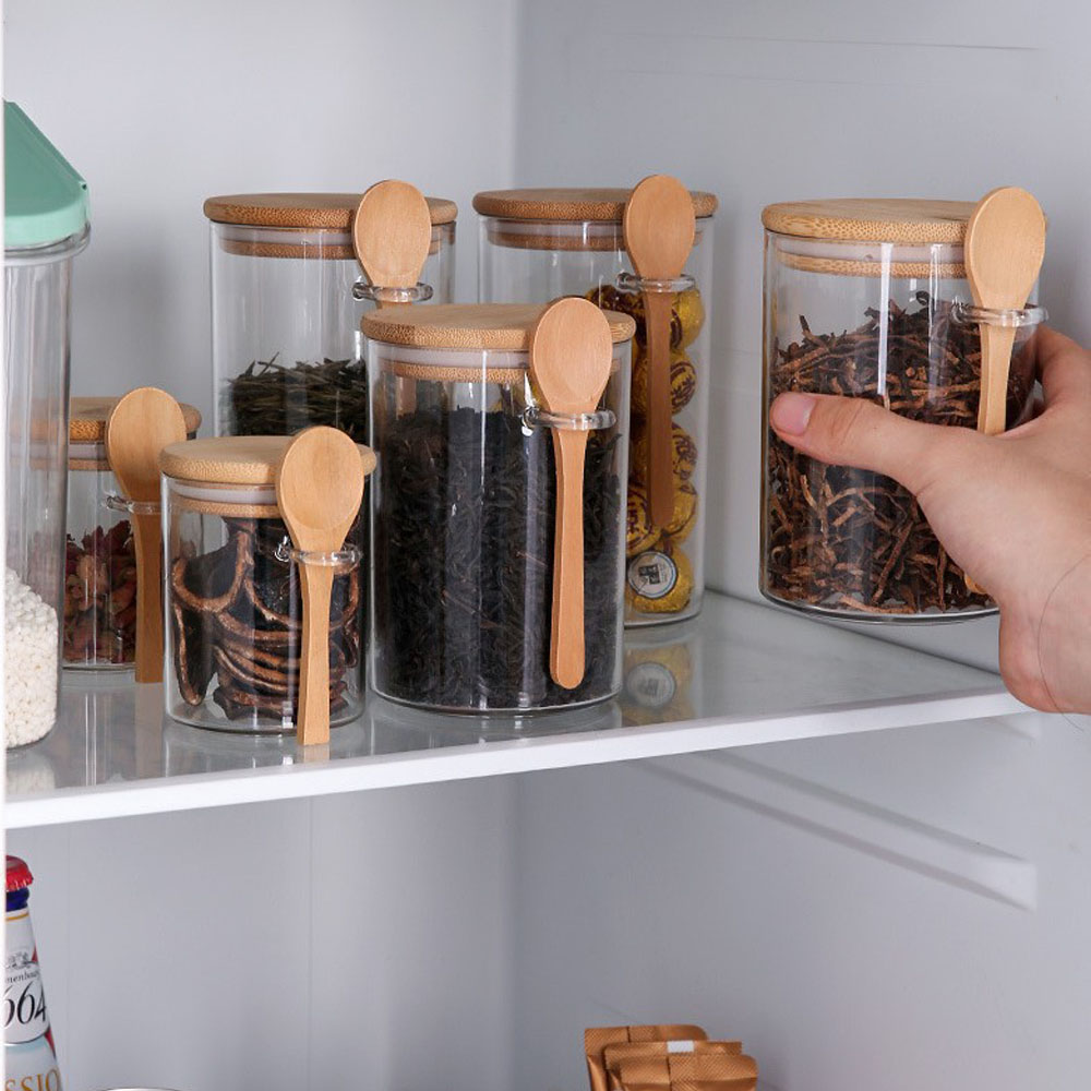 Bath Salts Jar - Airtight Food Storage Plastic Containers Canister