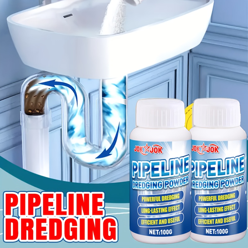 Home Kitchen Bathroom Cleaning - Powerful Drain Cleaner Powder,Homes, Quickly Breaks