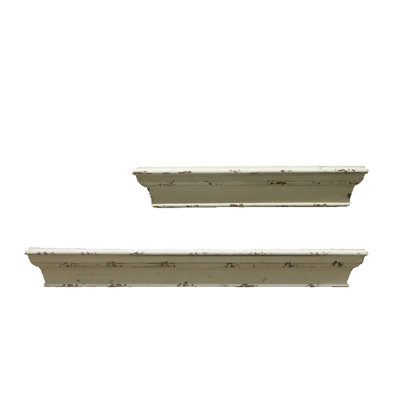 Home Goods Bathroom Sets - Set of two-layer boards, retro white