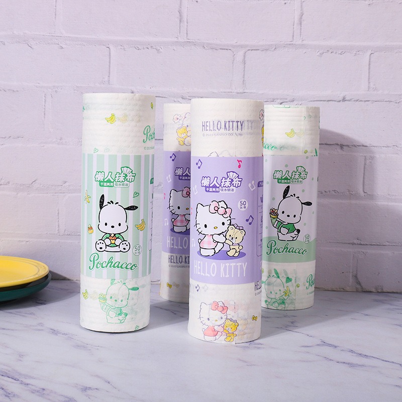 Home Bathroom Products - 3pcs Hello Kitty Dishcloths Cartoon Home