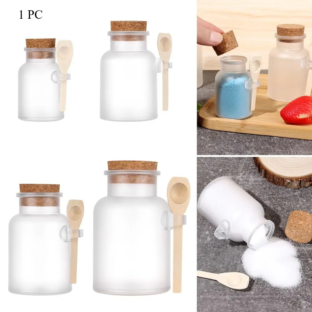 Bath Salts Jar - 1PC 100-500g Portable Organizer Refillable Bath