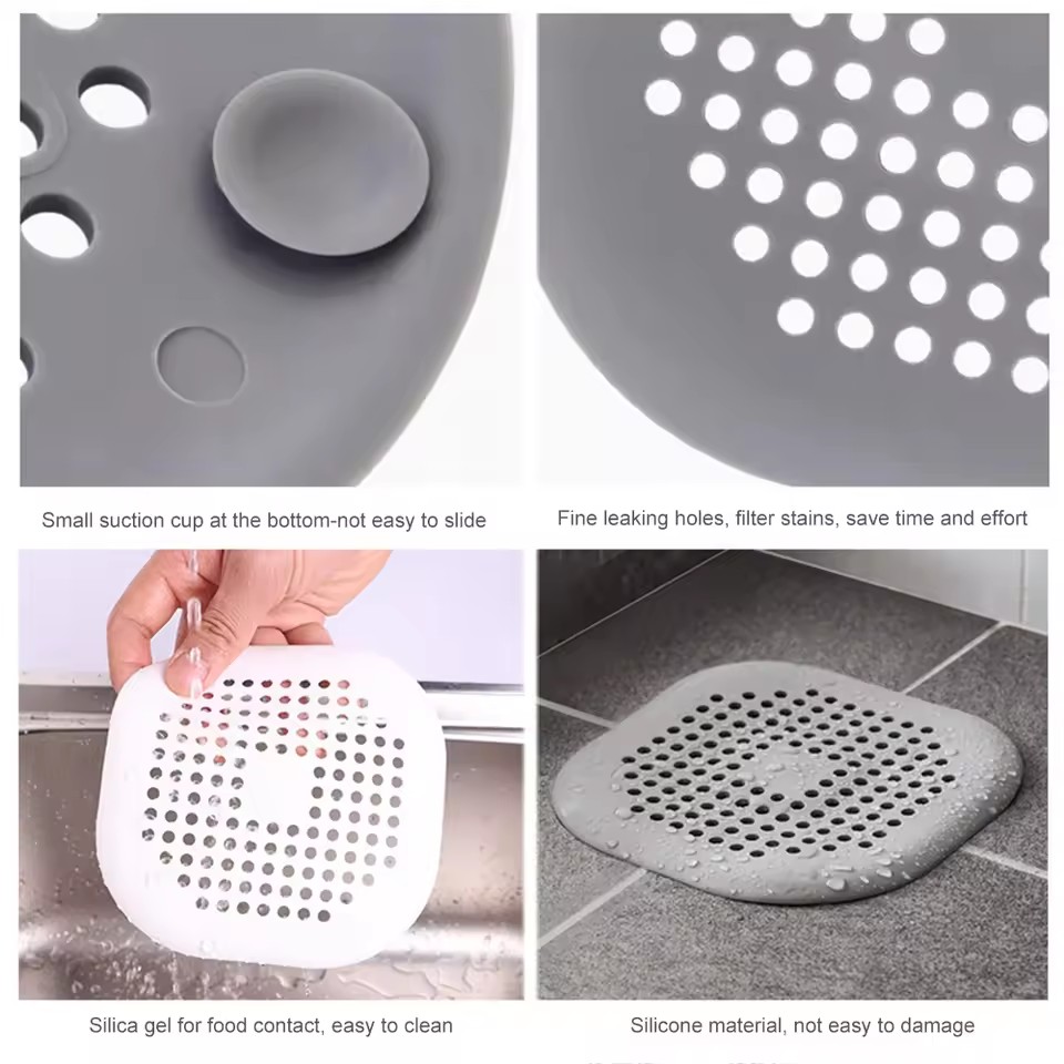 Home Bathroom Sink - Plug Stopper Kitchen Sewer Silicone Bathroom
