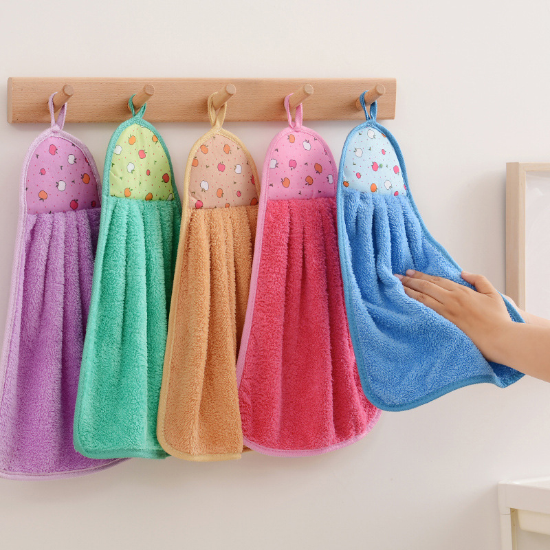 Home Kitchen Bathroom Cleaning - 4pcs Small Hand Towels for Kitchen