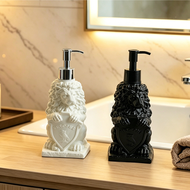 Home One Bathroom Accessories - Must-Have Vintage Lion Shield Soap Dispenser