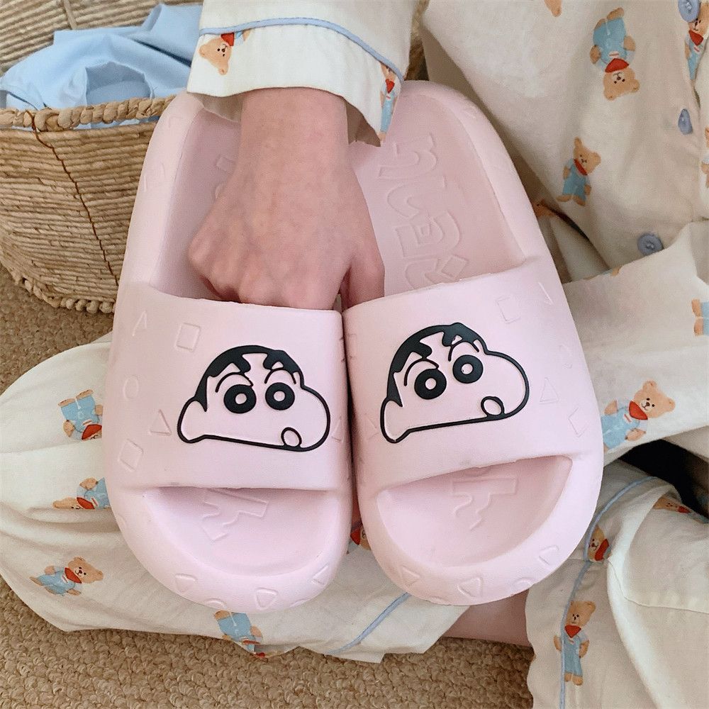 Home Bathroom Movie - Kawaii Crayon Shin-Chan Home Indoor Shoes