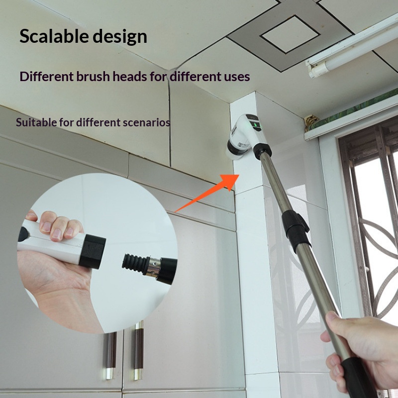 Home Bathroom Products - HOMEFISH Cordless Spin Scrubber Electric Cleaning