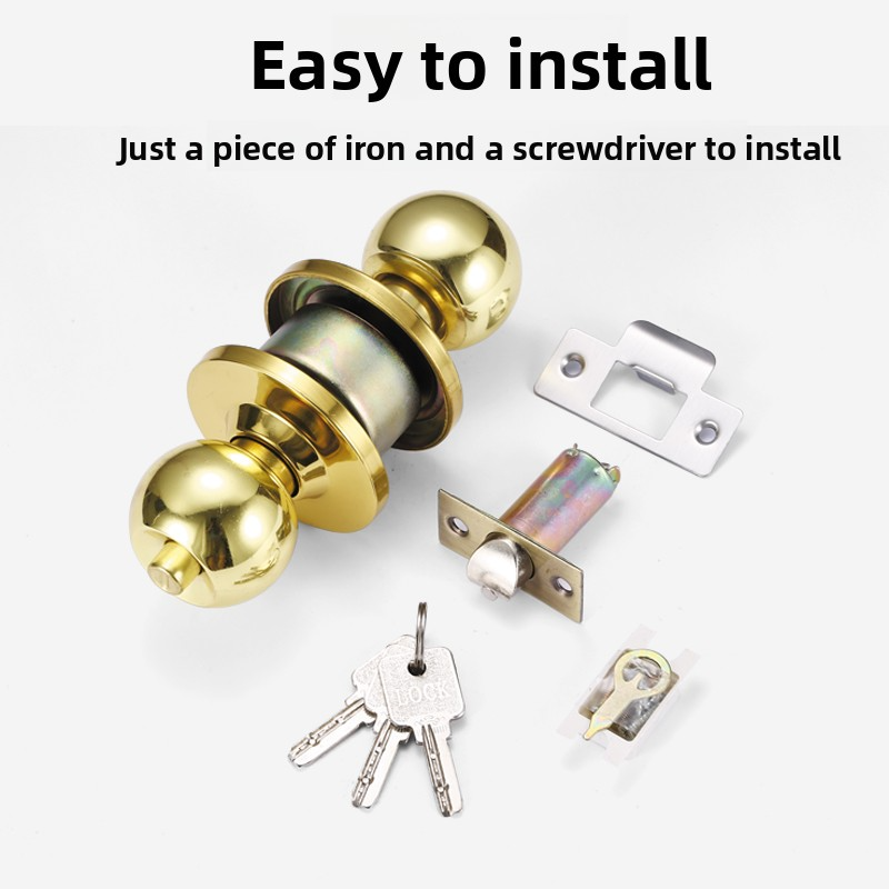 Home Bathroom Hardware - Universal Stainless Steel Spherical Lock for