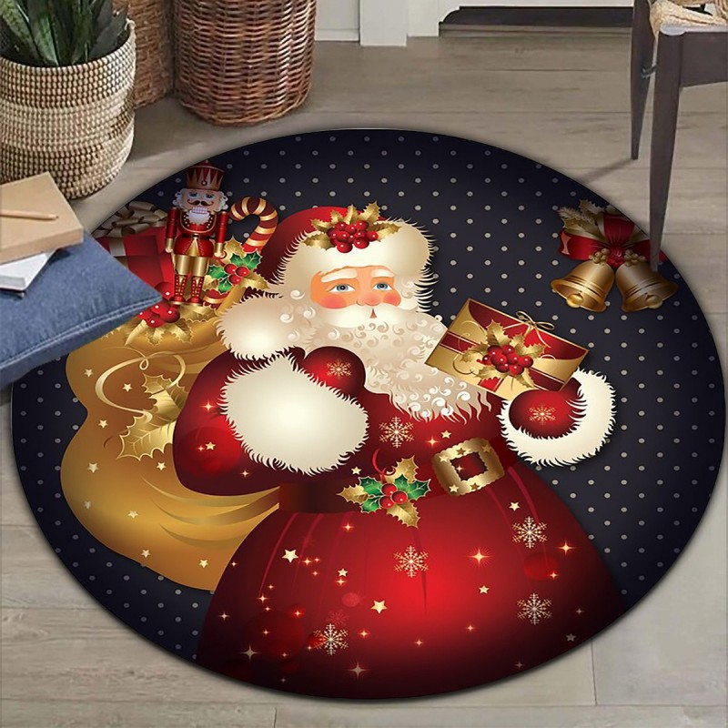 Home Bathroom Trends - Round Blue Dragon Rug Fantasy Mythical