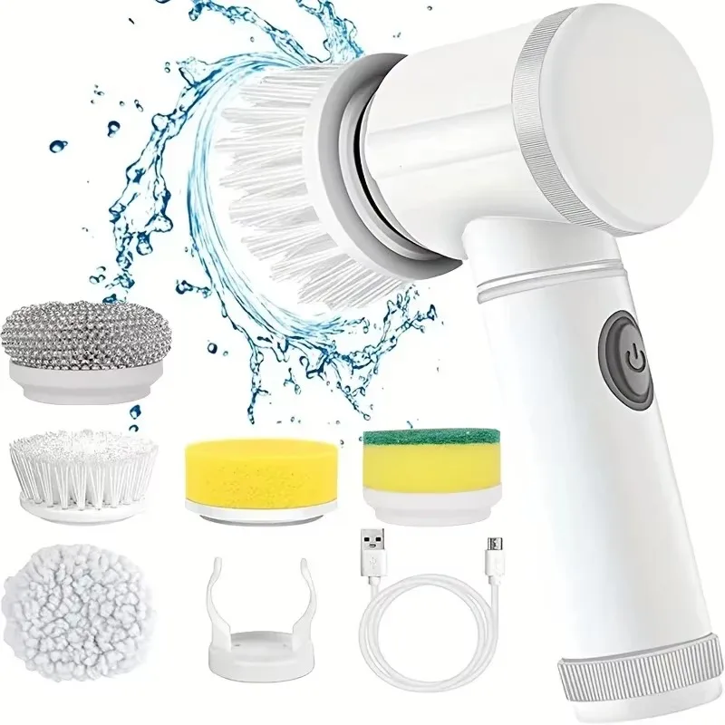 Home Bathroom Products - New Cordless Spin Scrubber Electric Rechargeable