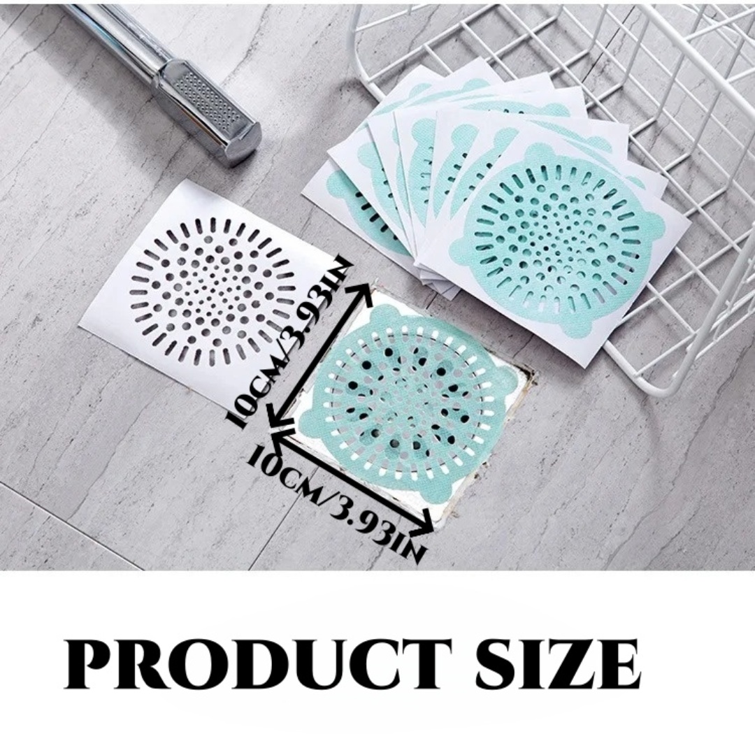 50pcs 10x10cm Disposable Floor - Drain Hair Catcher ulasan dan harga