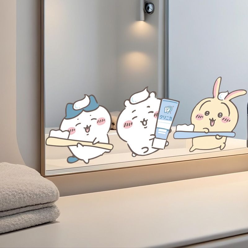 Hot Chiikawa Mirror Stickers S - Home Bathroom Products ulasan dan harga