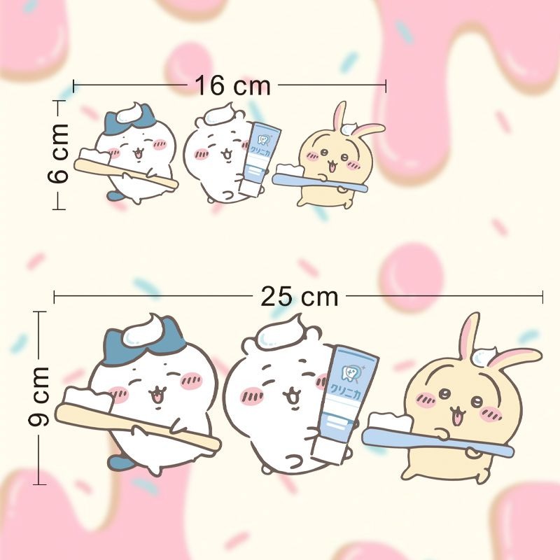 Hot Chiikawa Mirror Stickers S - Home Bathroom Products ulasan dan harga