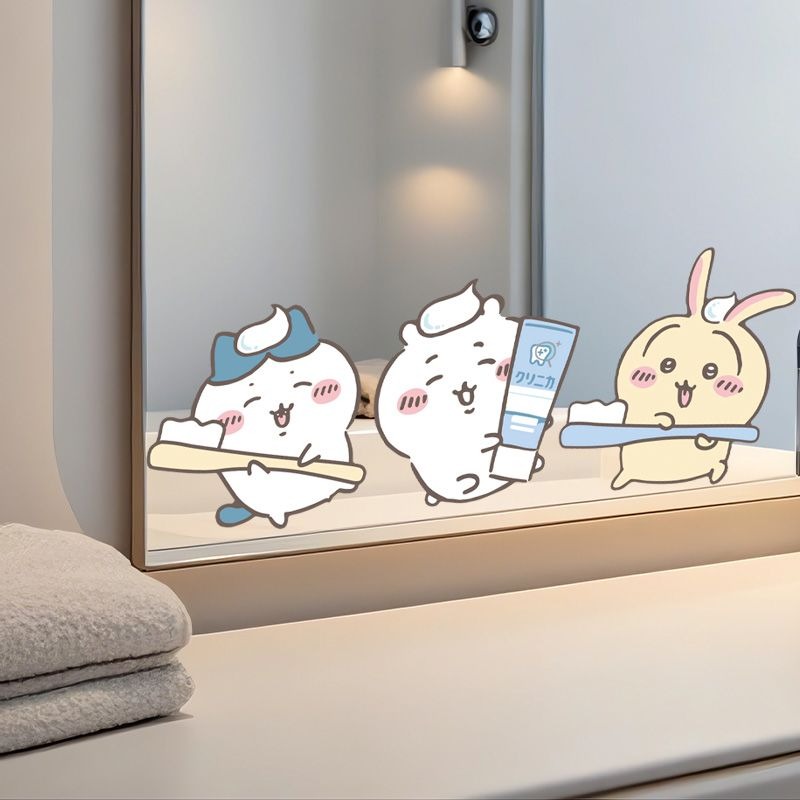 Hot Chiikawa Mirror Stickers S - Home Bathroom Products ulasan dan harga