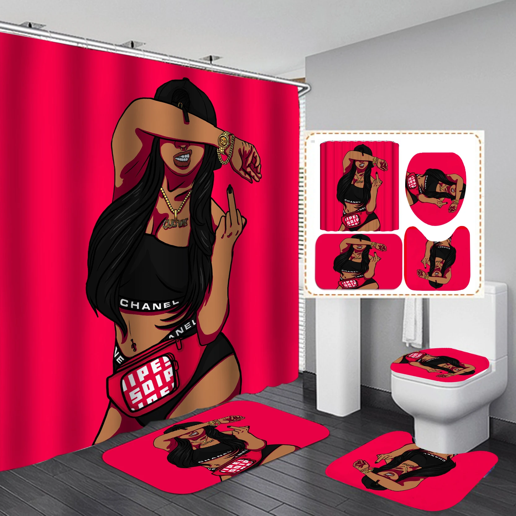 Home Goods Cool African Girl C - Home Goods Bathroom Sets ulasan dan harga