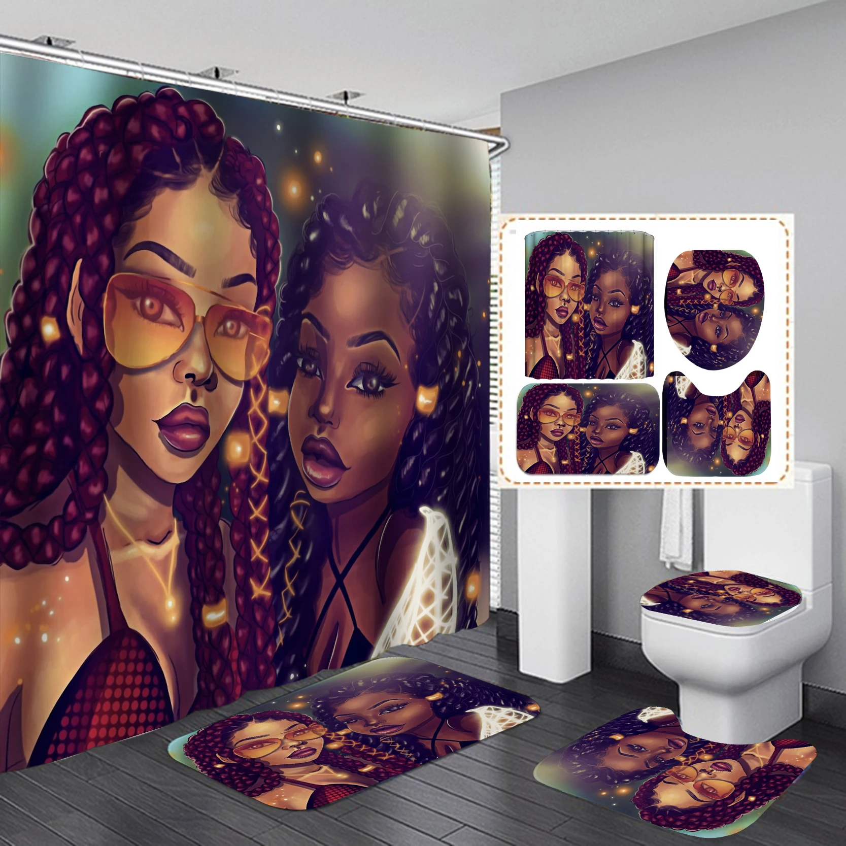 Home Goods Cool African Girl C - Home Goods Bathroom Sets ulasan dan harga