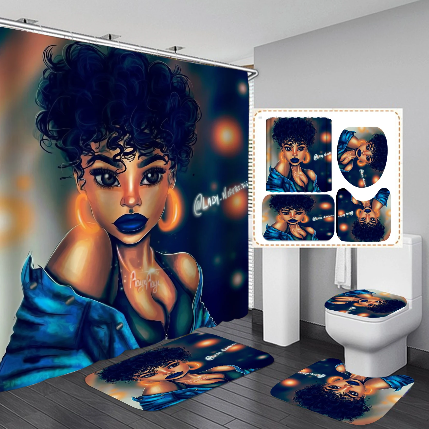Home Goods Cool African Girl C - Home Goods Bathroom Sets ulasan dan harga