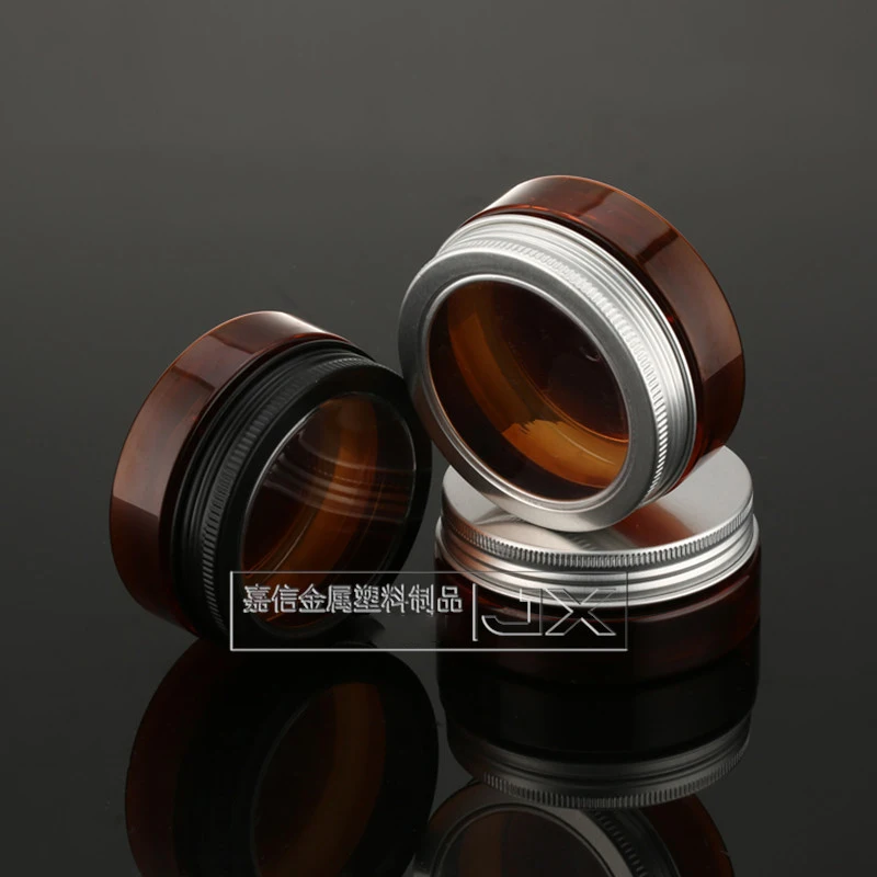 50g Brown Plastic Jar Empty Ti - Bath Salts Jar ulasan dan harga