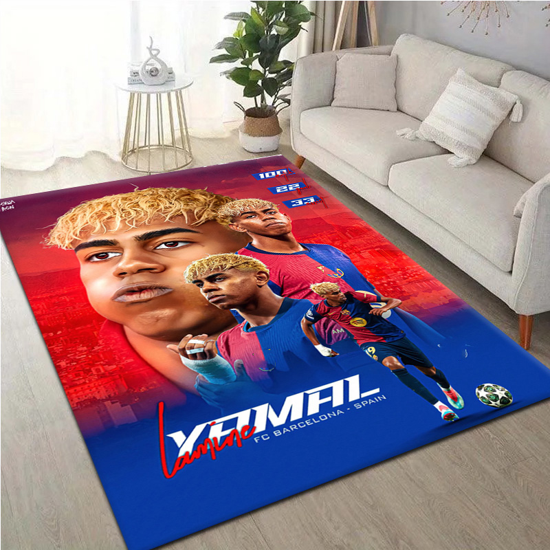 Hot 2026 Football Star L-lamin - Home Bathroom Floor Mats ulasan dan harga