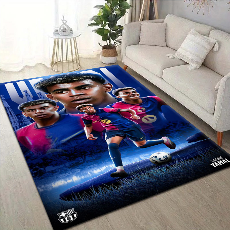 Hot 2026 Football Star L-lamin - Home Bathroom Floor Mats ulasan dan harga