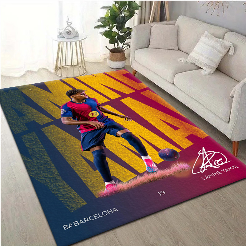 Hot 2026 Football Star L-lamin - Home Bathroom Floor Mats ulasan dan harga