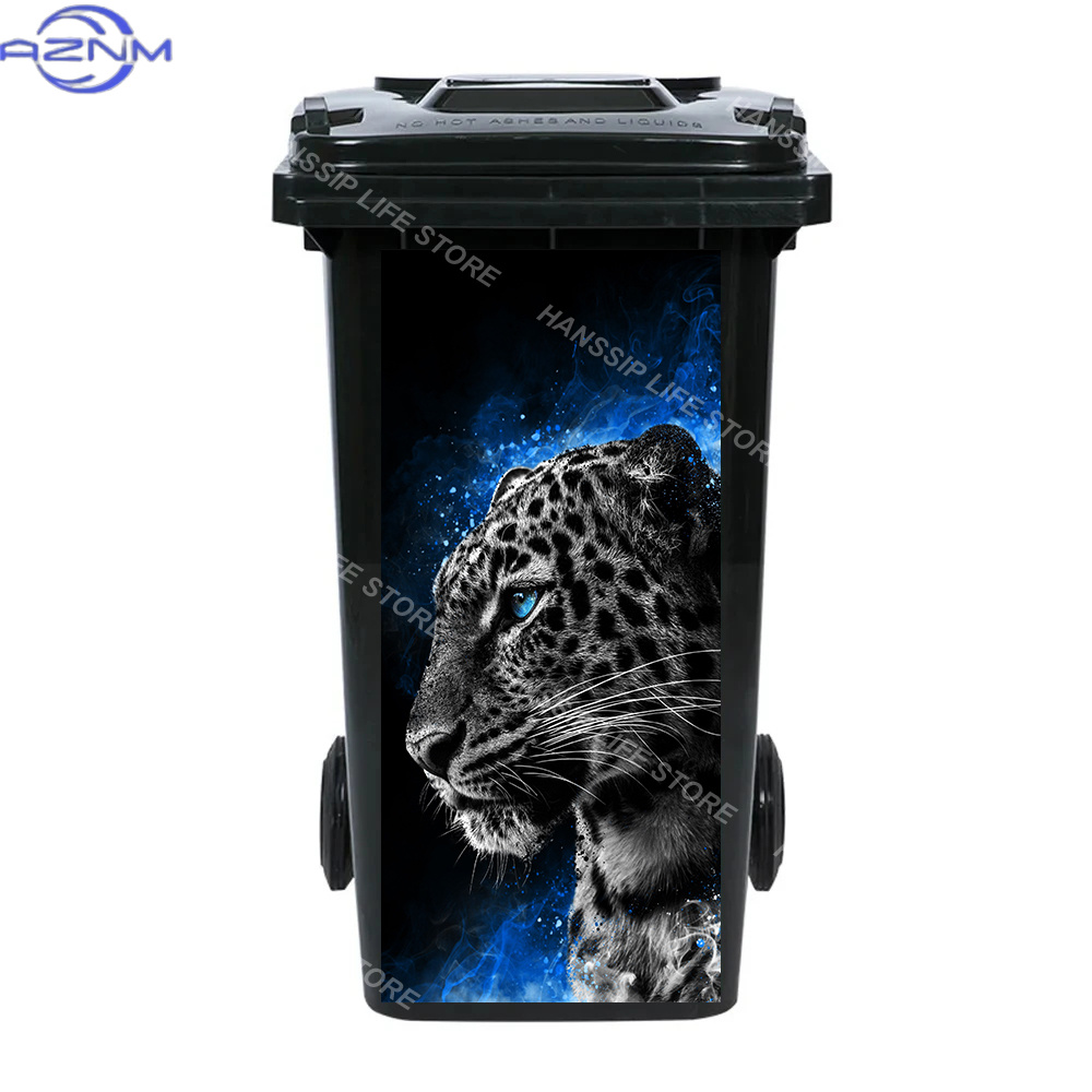 Fierce Animals Bin Sticker Tra - Home Bathroom Trash Can ulasan dan harga