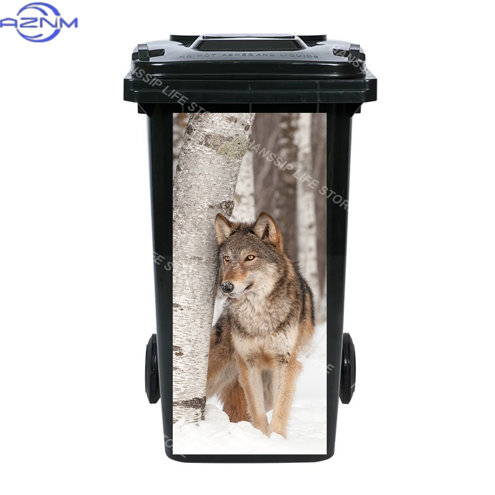 Fierce Animals Bin Sticker Tra - Home Bathroom Trash Can ulasan dan harga