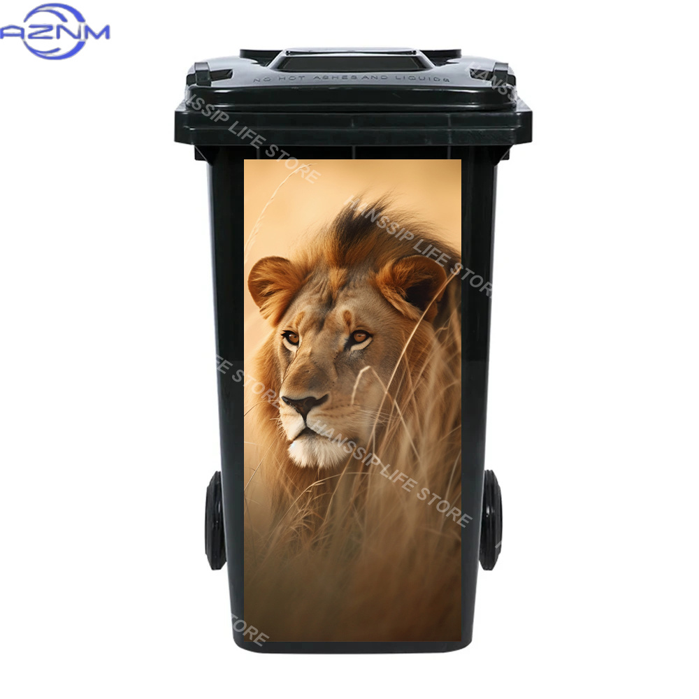 Fierce Animals Bin Sticker Tra - Home Bathroom Trash Can ulasan dan harga