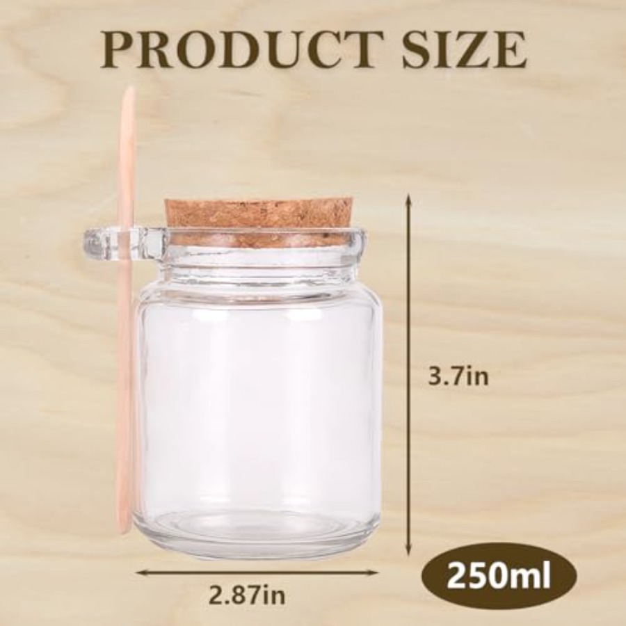 1Pcs 250ml/8.3oz Empty Clear G - Bath Salts Jar ulasan dan harga