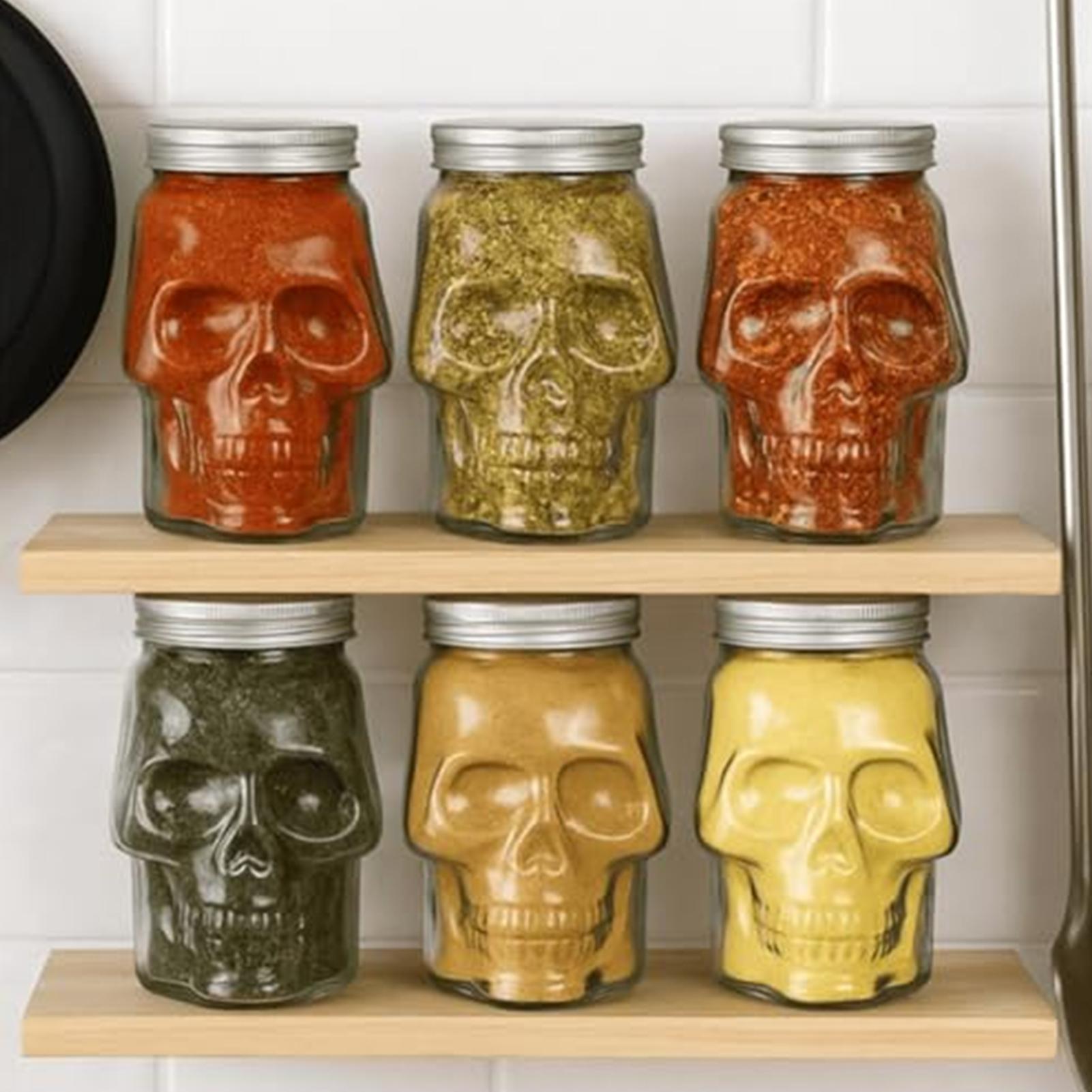 Unique Skull Jars Reusable Spo - Bath Salts Jar ulasan dan harga