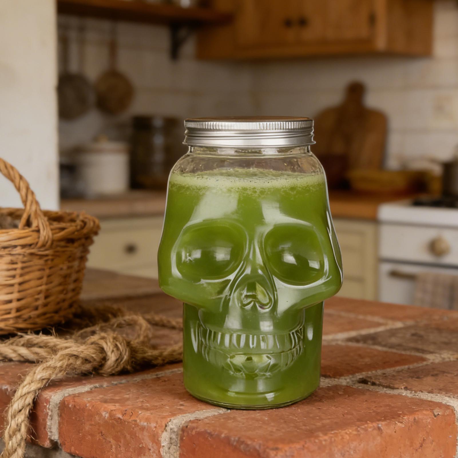 Unique Skull Jars Reusable Spo - Bath Salts Jar ulasan dan harga