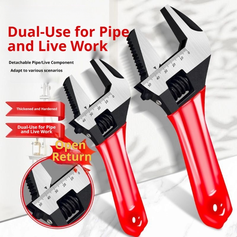 Adjustable Wrench with Wide Op - Home Bathroom Plumbing ulasan dan harga