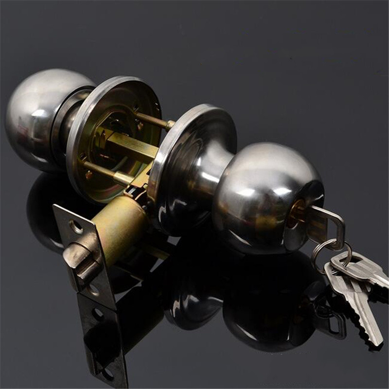 Round Ball Privacy Door Knob B - Home Bathroom Hardware ulasan dan harga