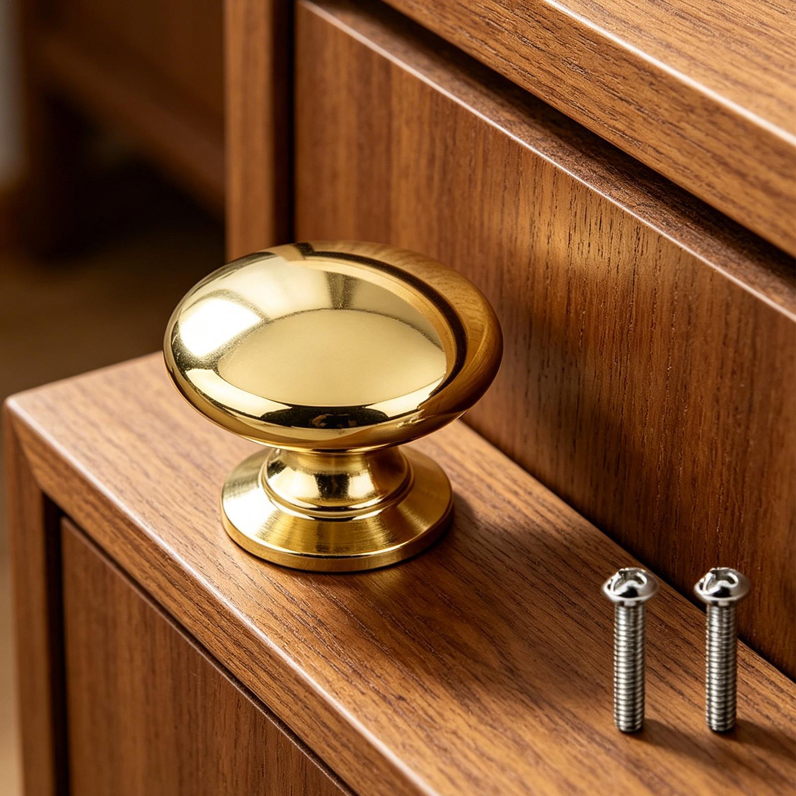 Brass Knobs For Cabinets Unlac - Home Bathroom Hardware ulasan dan harga