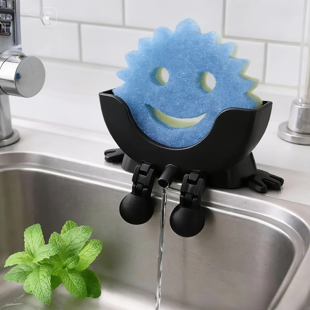 Drainable Soap & Sponge Holder - Home Bathroom Sink ulasan dan harga