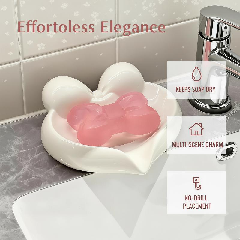 Cute Bow Heart Shaped Ceramic  - Home Bathroom Sink ulasan dan harga