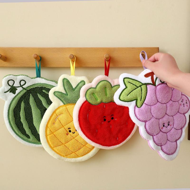 Fruit Hand Towel Kitchen Absor - Home Kitchen Bathroom Cleaning ulasan dan harga