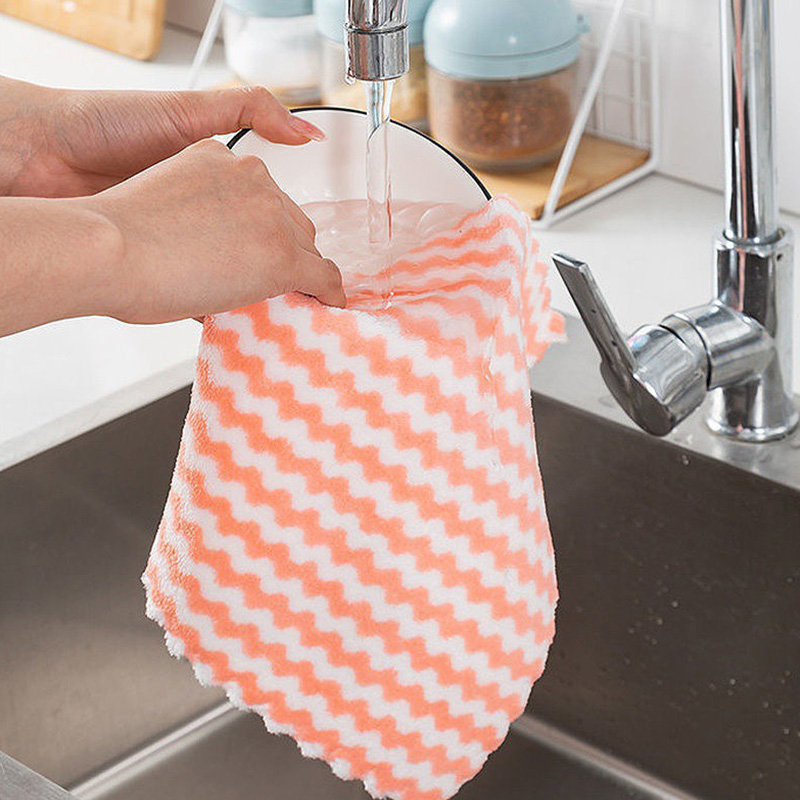 2-Pack of Wavy Striped Coral F - Home Kitchen Bathroom Cleaning ulasan dan harga