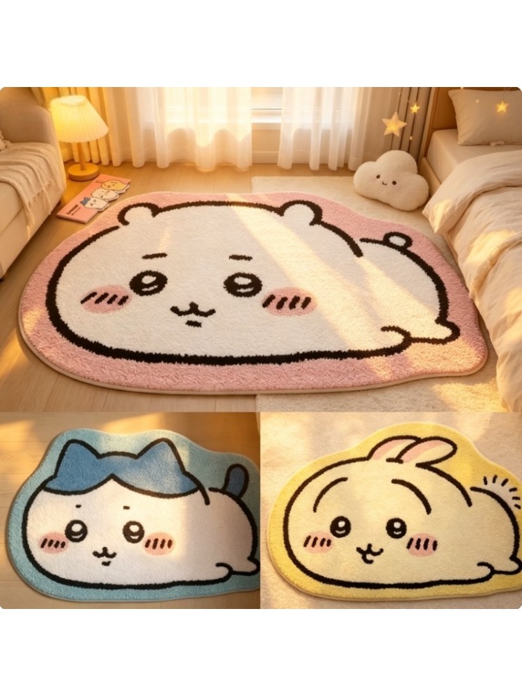 Chiikawa Cartoon Rug Anime Hac - Home Bathroom Floor Mats ulasan dan harga