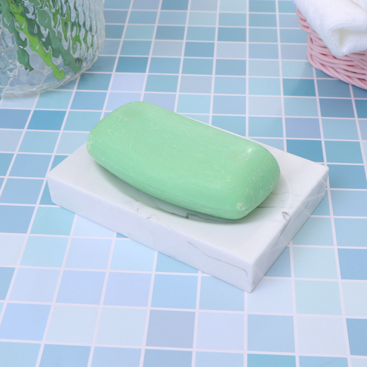 1Pcs Soap Holder Simple Ink Pa - Home Kitchen Bathroom Cleaning ulasan dan harga