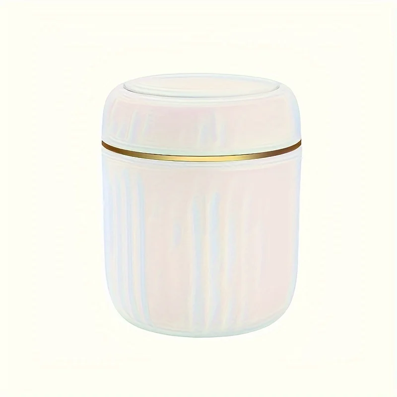 Mini Desktop Trash Can with Li - Home Bathroom Trash Can ulasan dan harga