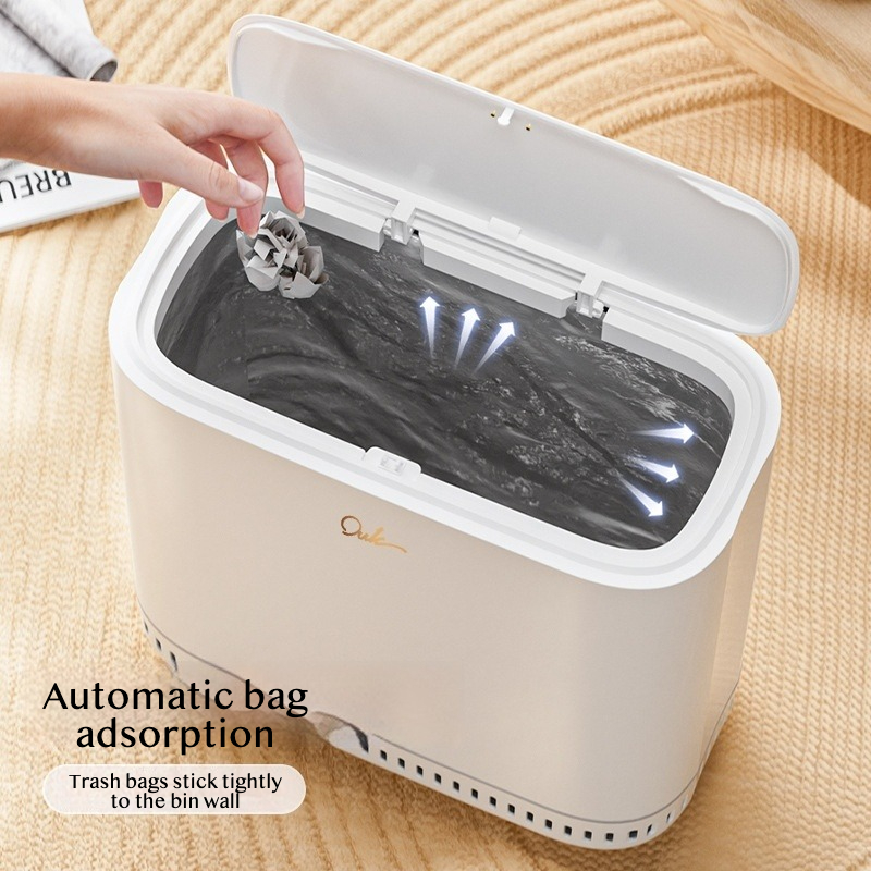 Slim Narrow Trash Can with Lid - Home Bathroom Trash Can ulasan dan harga