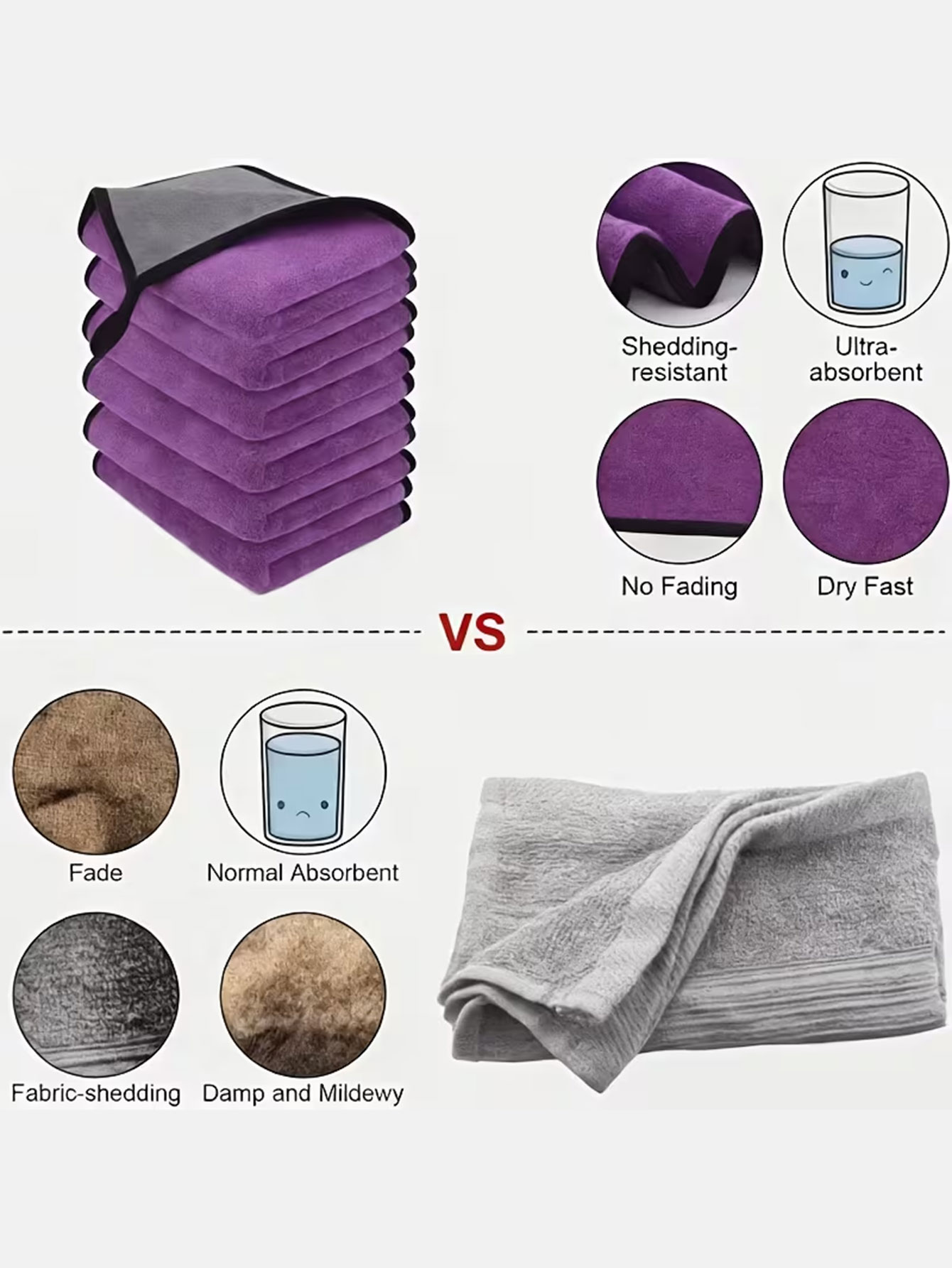10-Pack Double-Sided Coral Vel - Home Kitchen Bathroom Cleaning ulasan dan harga