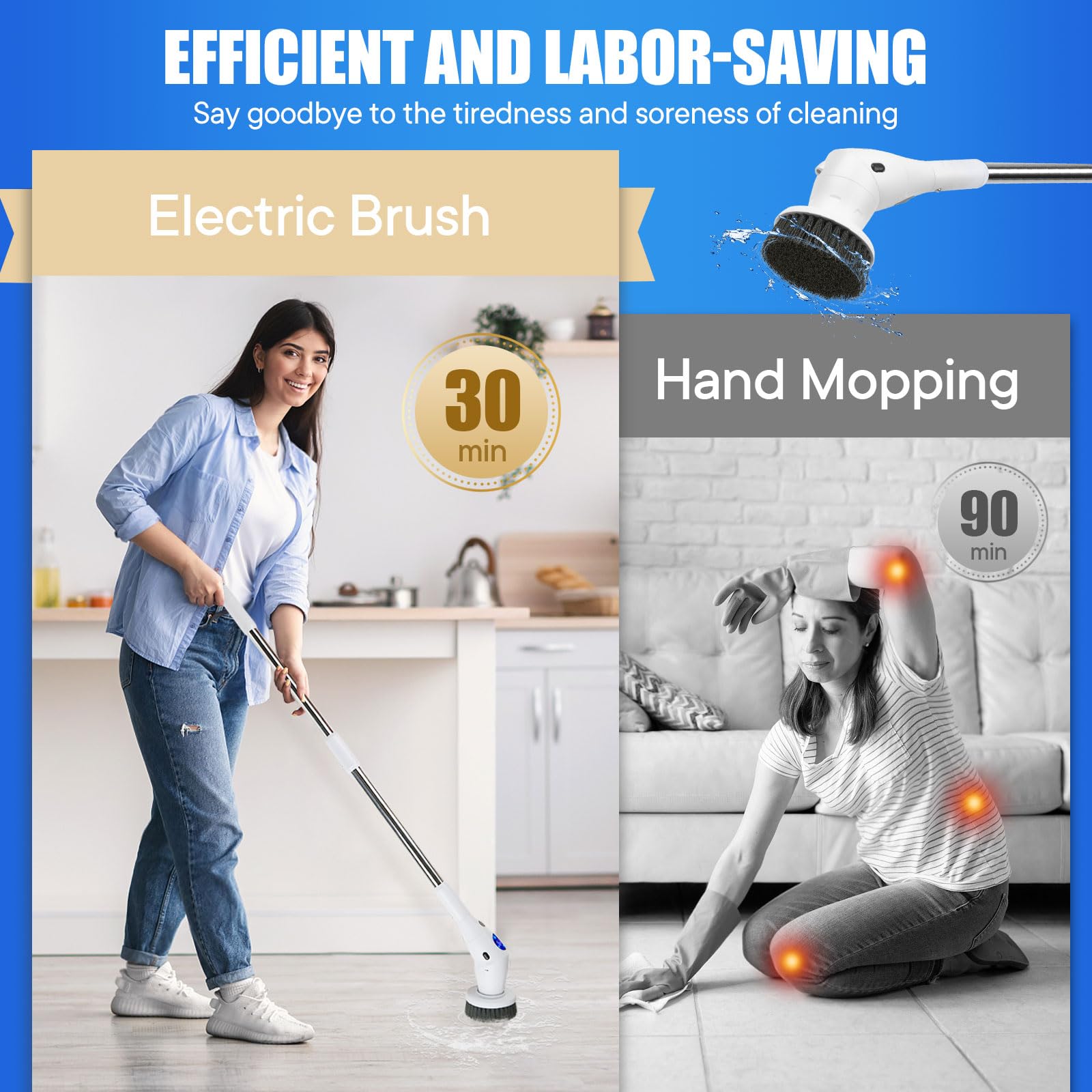 Electric Spin Scrubber Cleanin - Home Bathroom Products ulasan dan harga