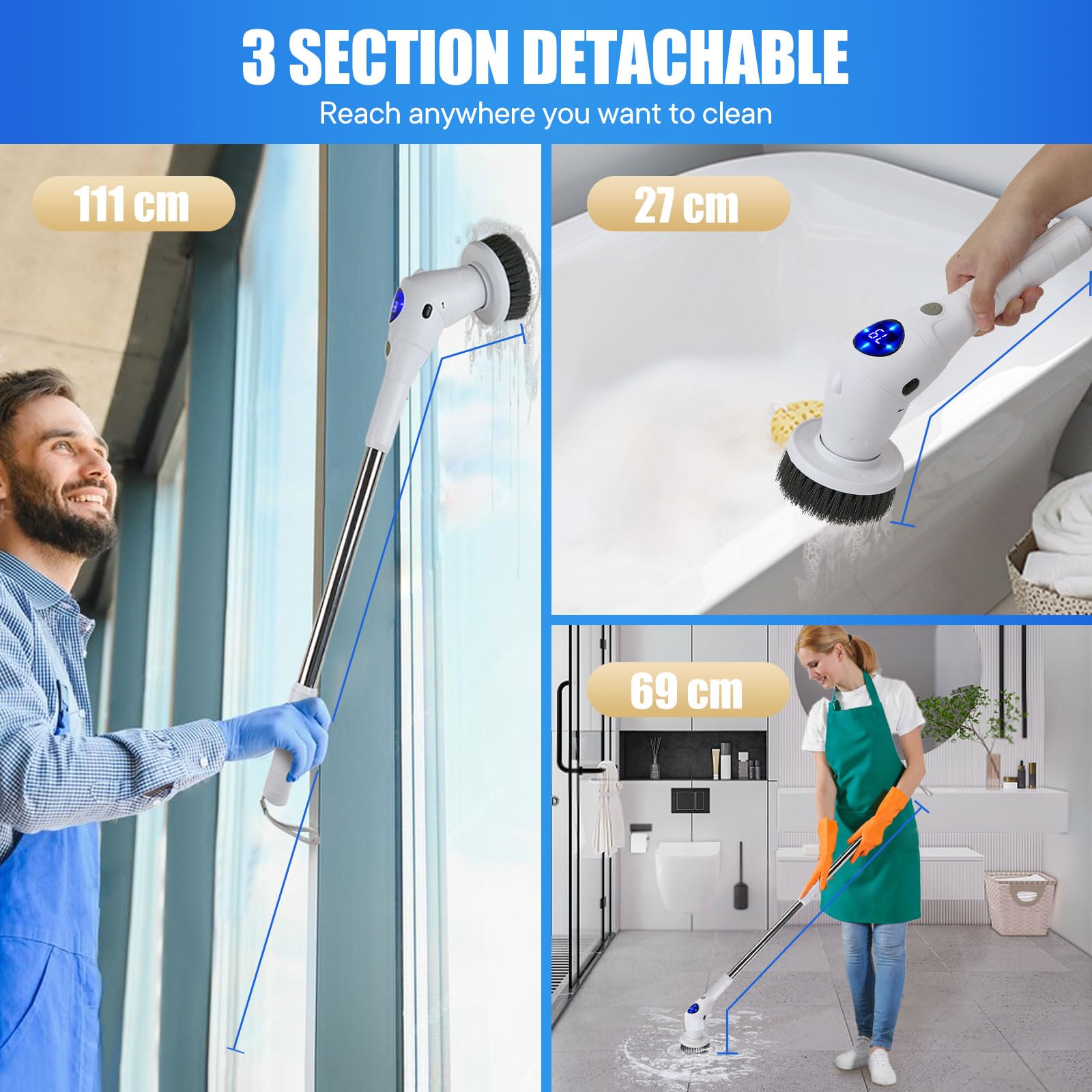 Electric Spin Scrubber Cleanin - Home Bathroom Products ulasan dan harga