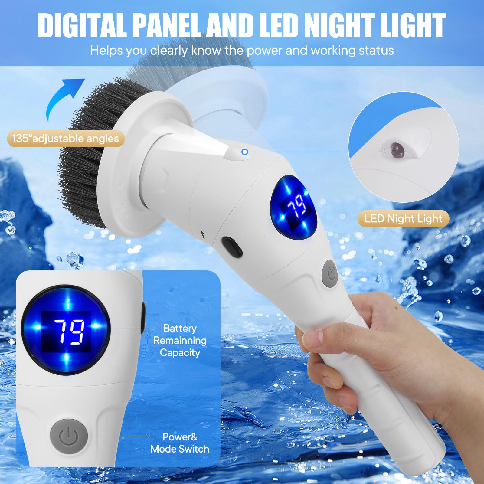 Electric Spin Scrubber Cleanin - Home Bathroom Products ulasan dan harga