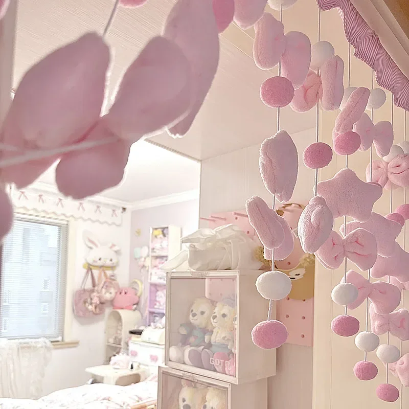 Pink Cute Bow Short Curtain Th - Home Bathroom Products ulasan dan harga