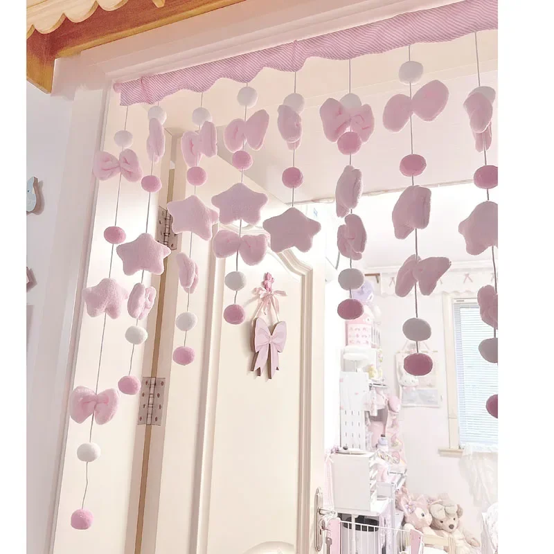 Pink Cute Bow Short Curtain Th - Home Bathroom Products ulasan dan harga