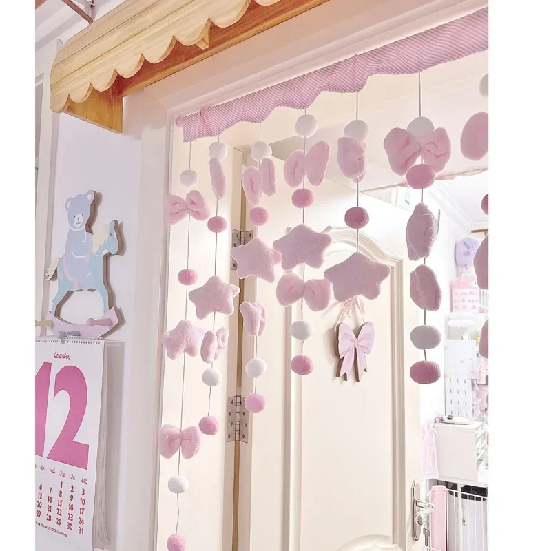 Pink Cute Bow Short Curtain Th - Home Bathroom Products ulasan dan harga